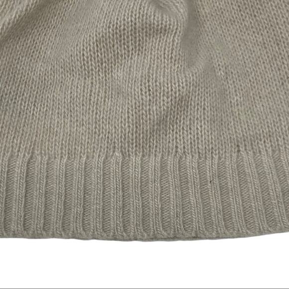 Portland Tan 100% Cashmere Pom Pom Knit Beanie NWT - Picture 3 of 7